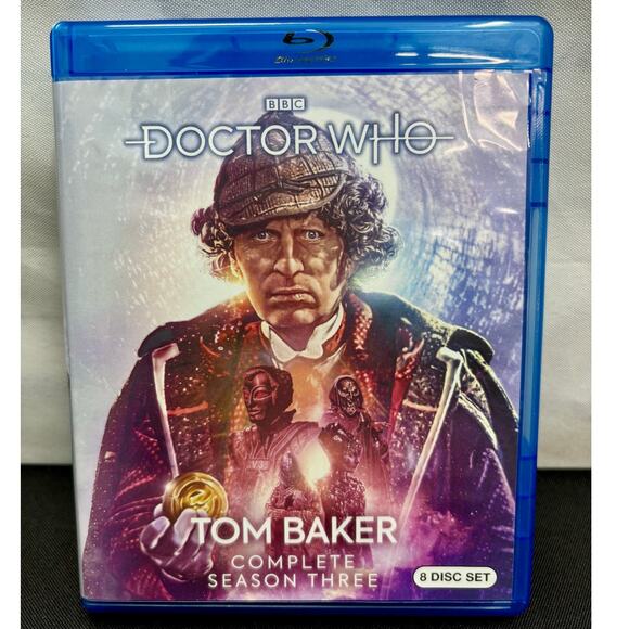 BBC Doctor Who Tom Baker (Fourth Doctor) Complete Season 3 Blu-Ray, 8 Disc Set - Picture 1 of 8